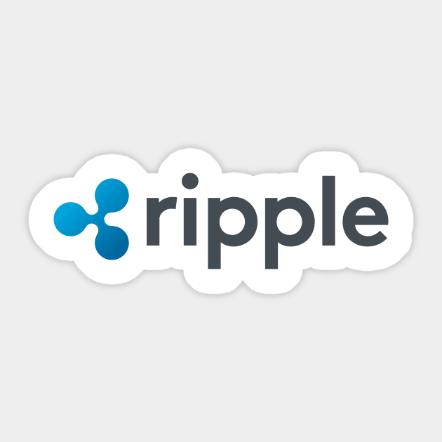 Ripple Logo Cryptocurrency Sticker by vladocar